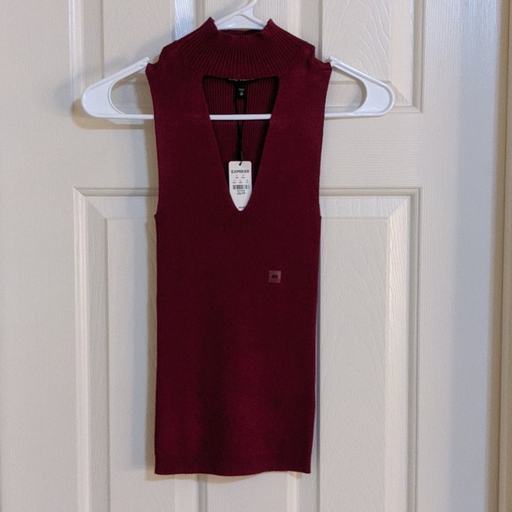 NWT Express sleeveless sweater XS